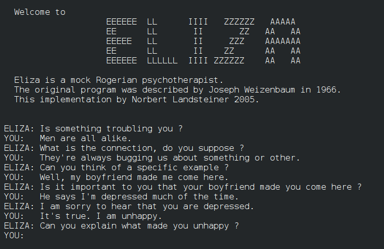 eliza conversation